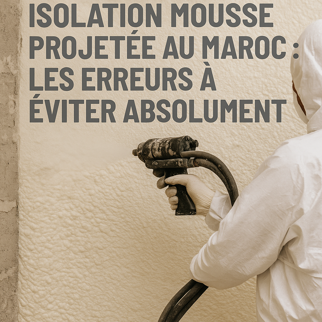 Illustration of Isolation mousse projetée au Maroc : Les erreurs à éviter absolument