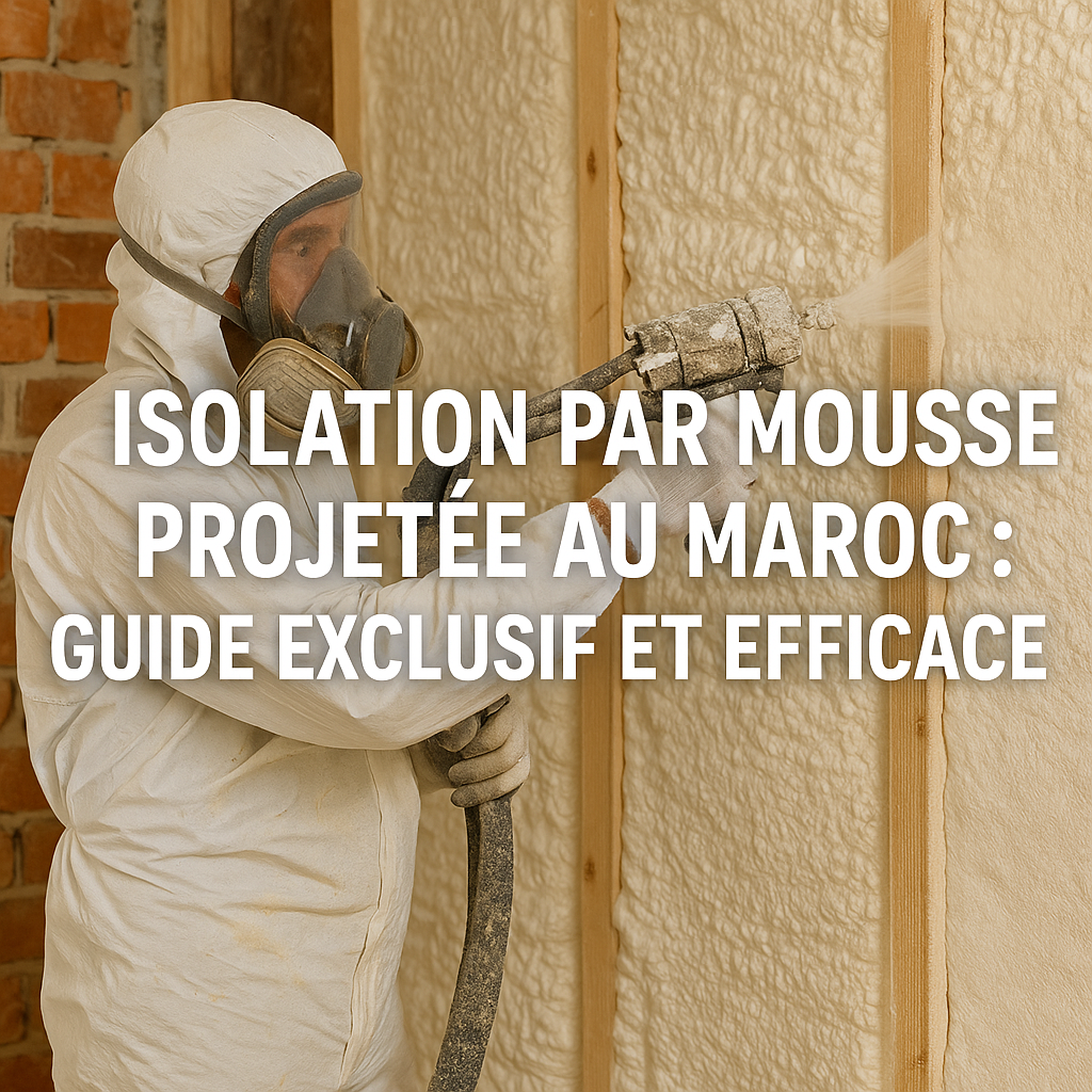 Illustration of Isolation par mousse projetée au Maroc : Guide exclusif et efficace